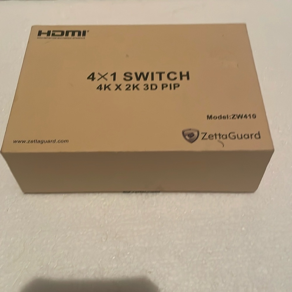 zettaguard 4×1 HDMI switch with PIP picture in picture model ZW410 for gaming
